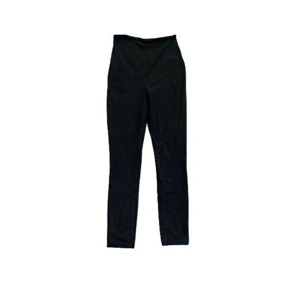 Solid Black Pull On Maternity Leggings - Picture 1 of 4